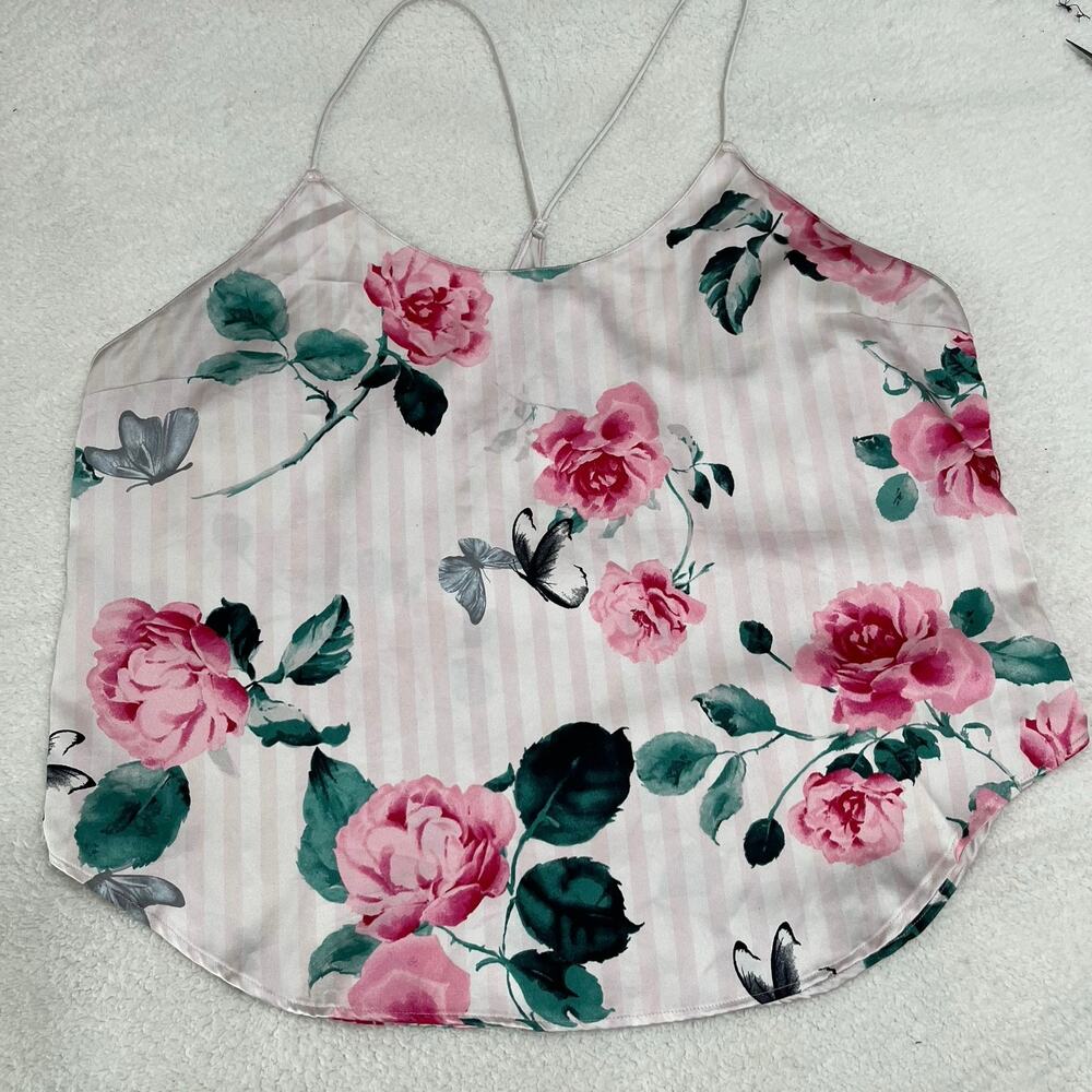 Victoria’s Secret Women’s Cami Top Sleepwear Sz XL Floral Satin‎ Soft